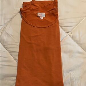 LuLaRoe Rust Orange Top